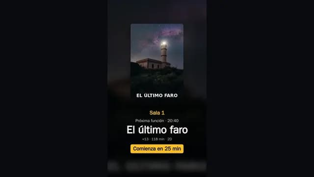 Puerta de sala en una pantalla