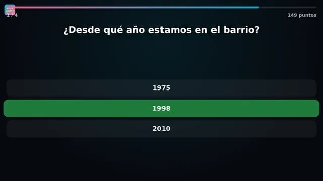 Trivia de la marca en una pantalla