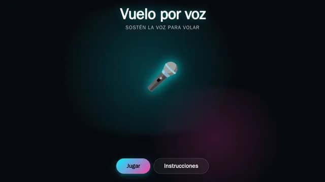 Vuelo por voz en una pantalla